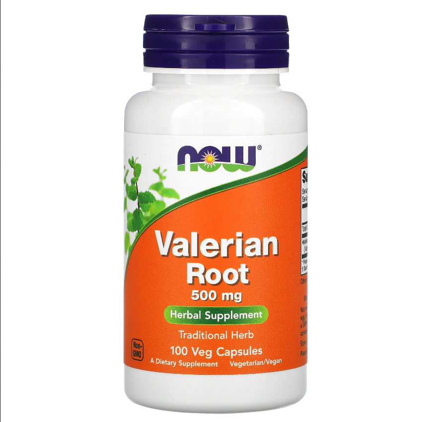 Корінь валеріани / Valerian Root, Now Foods, 500 mg 100 Caps