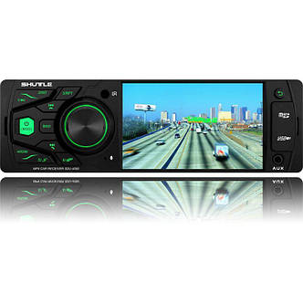 Автомагнітола 1Din Bluetooth Shuttle SDU-4050 Black/Green, фото 1
