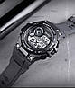 Чоловічий спортивний наручний годинник Skmei 1759 водонепроникні 10 АТМ (Чорні), фото 4