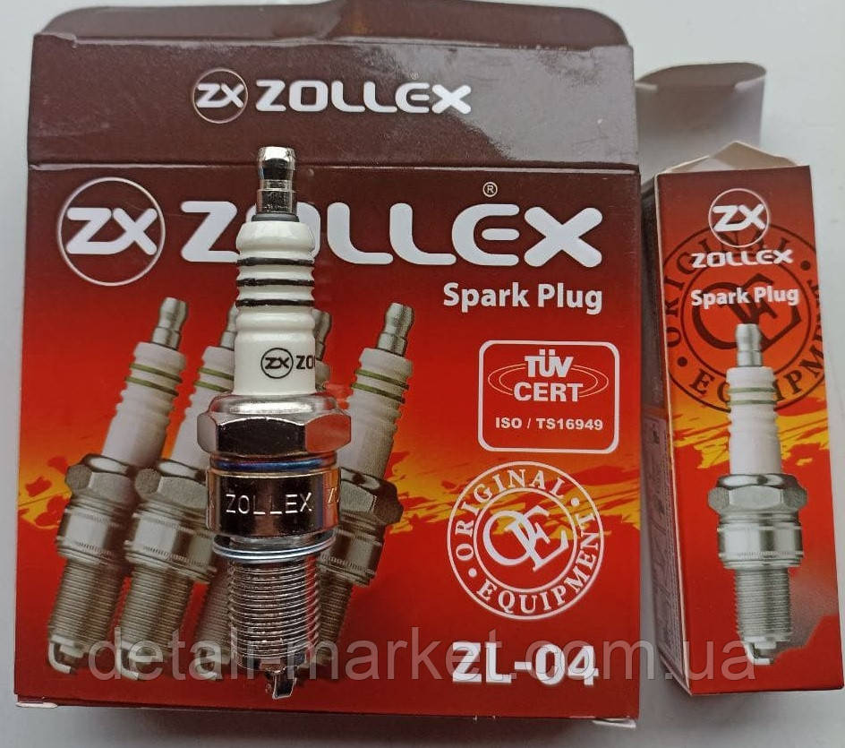 Свічки ZOLEX для безконтактного ( електронного ) запалювання Москвич