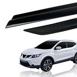 Вітровики, дефлектори вікон Nissan Qashqai 2014-2022 6шт. (Auto clover/Корея), фото 2