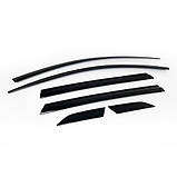 Вітровики, дефлектори вікон Nissan Qashqai 2014-2022 6шт. (Auto clover/Корея), фото 8