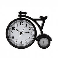 Настінний годинник чорний велосипед 25*31 см