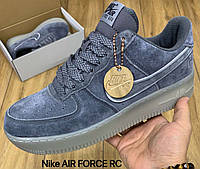 Мужские кроссовки Nike Air Force RC замшевые темно-серые р 41-46 ()