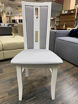 Обідній стілець білий деревьяний, Саргіл, фото 2