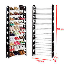 Полиця для взуття Stackable Shoe Rack на 30 пар, фото 2