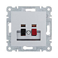 Розетка аудіо срібляста Lumina Hager WL3312