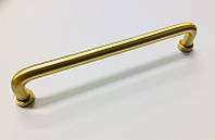 Ручка-скоба латунная модерн RT-LZW-310-160 GM матовое золото 160 мм