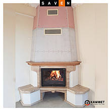 Наші роботи. Монтаж камінної топки KAWMET W17 10