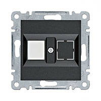 Корпус для механизма компьютерной розетки чёрный Lumina Hager WL2323 WL2323 Корпус для механизма компьютерной розетки чёрный Lumina Hager WL2323