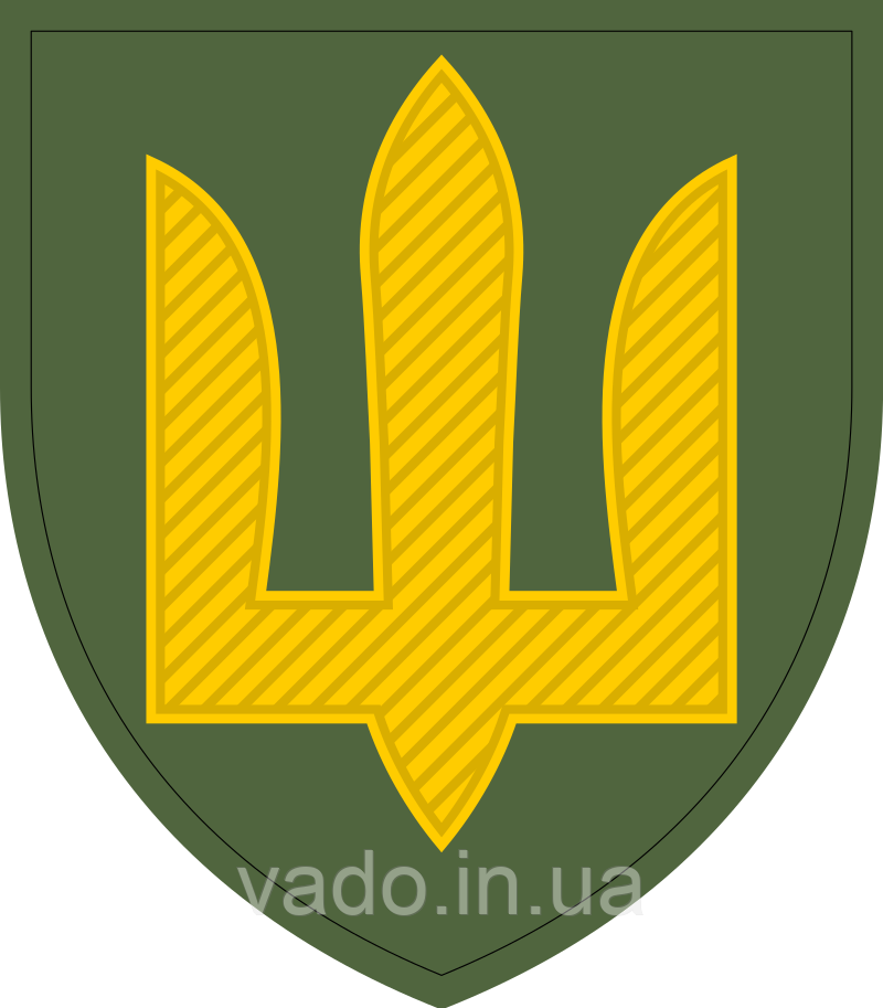 Нарукавний знак - Тризуб - Сухопутних військ ЗСУ (олива)