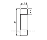 Запобіжник ETI CH 10x38 gPV 10A DC 1000V (30kA) код 002625075 постійний струм, фото 3