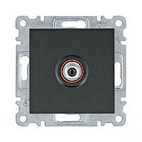 Спутнікова розетка SAT чорна Lumina Hager WL3233