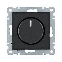 Диммер поворотный чёрный Lumina-2 Hager WL4013 WL4013 Диммер поворотный чёрный Lumina-2 Hager WL4013