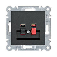Розетка аудио чёрная Lumina Hager WL3313 WL3313 Розетка аудио чёрная Lumina Hager WL3313