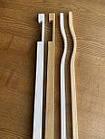 Длинные мебельные деревянные ручки планки ( Волна ) ОРЕХ, фото 9