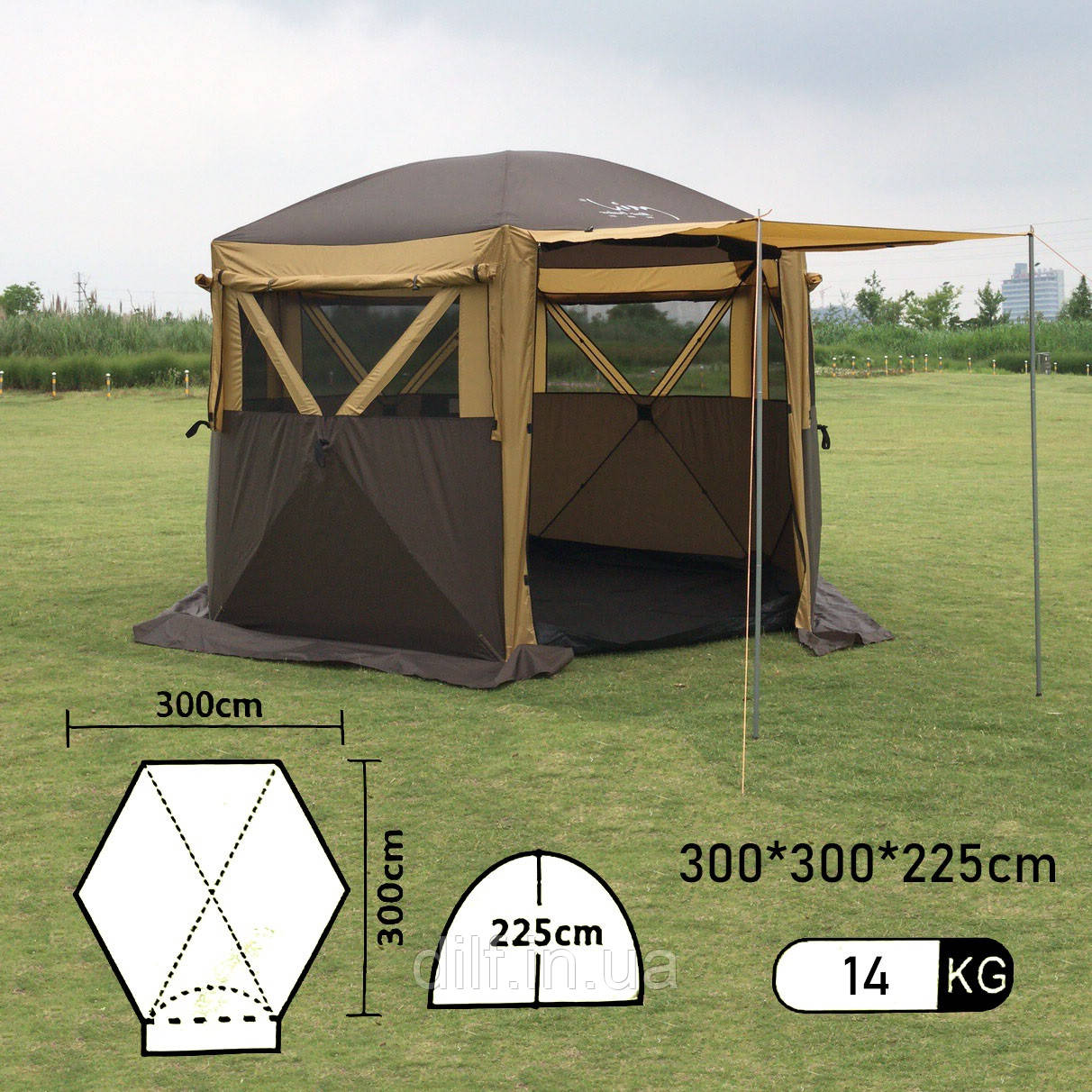 Палатка - шатер автомат Camping Tents MIR-4701 320х320х235 см (беседка ...