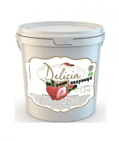 Джем Полуниця 1кг TM Delicia, фото 1