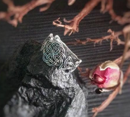 Женское Кольцо серебряное с Кельтским узором . - фото 1 - id-p1059076307