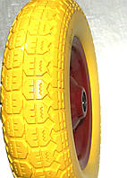 Колесо 3,50 -7 TL Ø340, под ось d-20 мм желтое