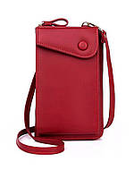 Стильная женская сумка - клатч на ремешке Forever Elegant , женская сумочка через плечо красная