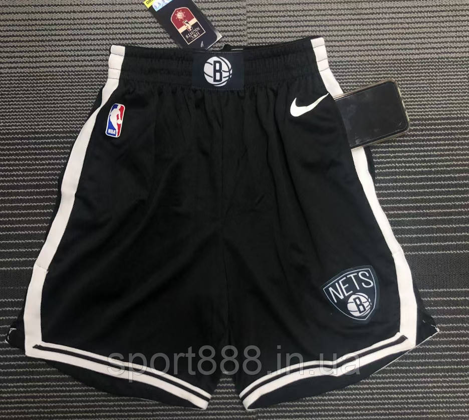 Чорні шорти Бруклін Нетс баскетбольні Nike Brooklyn Nets NBA Swingman