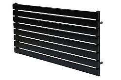 Горизонтальний дизайнерський радіатор опалення  ARTTIDESIGN Livorno G 8/544/1200 чорний матовий