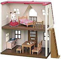 Sylvanian Families 5303 Уютный коттедж с красной крышей Red Roof Cosy Cottage Домик шоколадного кролика Epoch