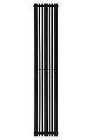 Дизайнерський вертикальний радіатор опалення ARTTIDESIGN Lucca 7/1800/324/50 чорний матовий