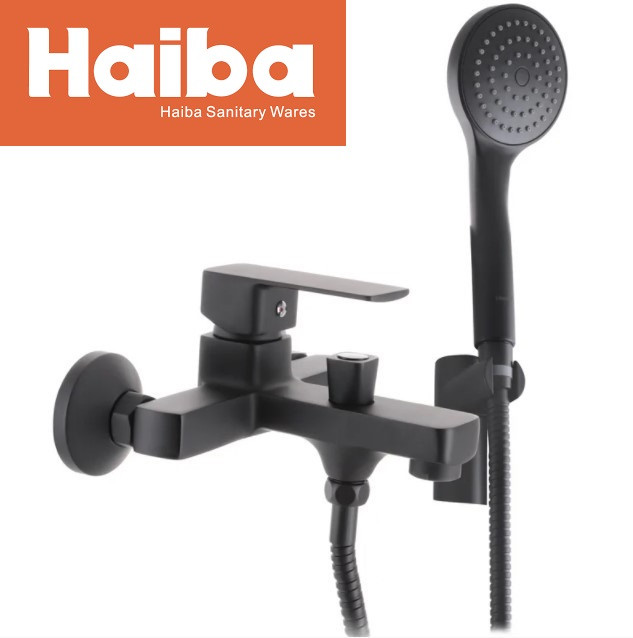 Змішувач для ванни Haiba Kubus 009 Euro Чорний