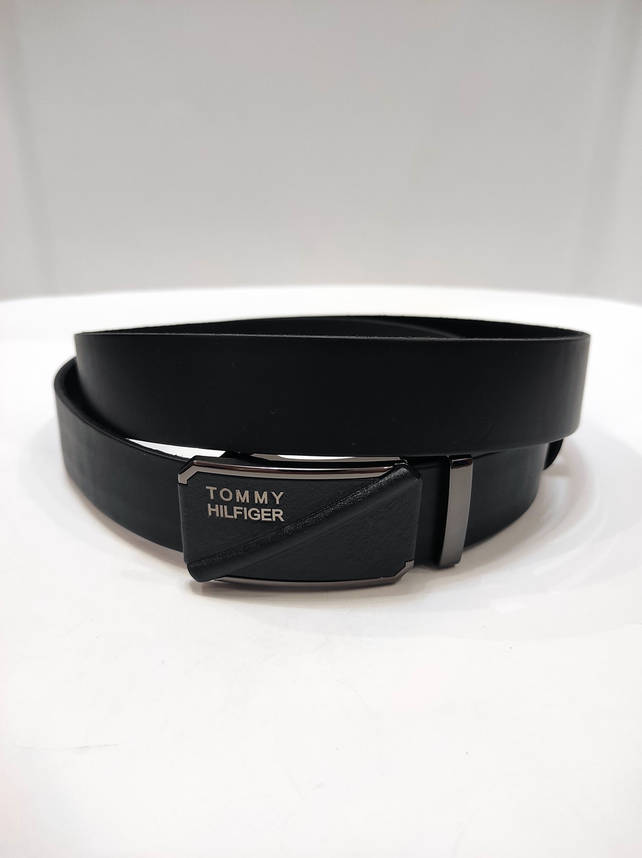 Чоловічий шкіряний ремінь Tommy Hilfiger різні пряжки, фото 1
