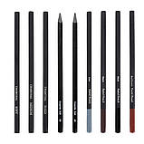 Художній набір для малюнку та ескізів YOVER у нейлоновому пеналі ( 48 предметів), фото 7