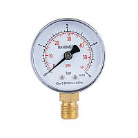 Манометр SD Plus 50 мм.  4 бар, 1/4", нижнє підмикання
