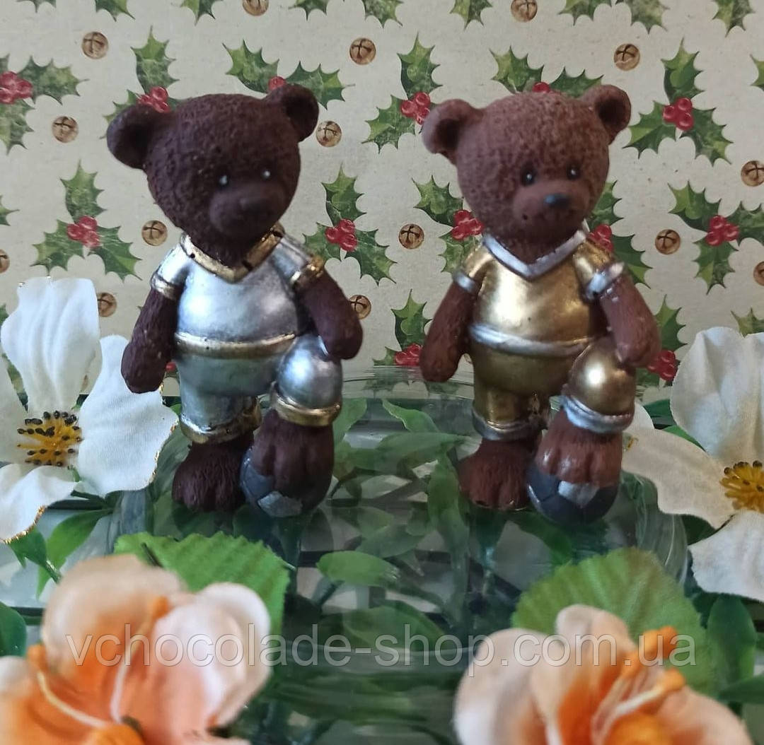 Шоколадная Фигурка Мишка Футболист Фигурка на Торт — Купить Недорого на ...