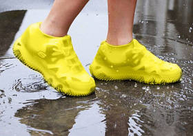 Силіконові чохли бахіли для взуття від дощу та бруду, розмір L, фото 3