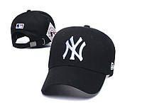 Кепка Бейсболка New York Yankees NY MLB Нью-Йорк Янкиз С Белым Логотипом Черная