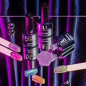 Гель-лак для ногтей NUB Gel Polish Night Light 8 мл, 11 - Morning Dew зі світловідбивальним ефектом, фото 5