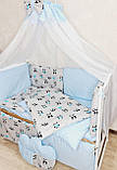 Набір у ліжечко для новонароджених 9 елементів, чибрики на змійці, фото 2