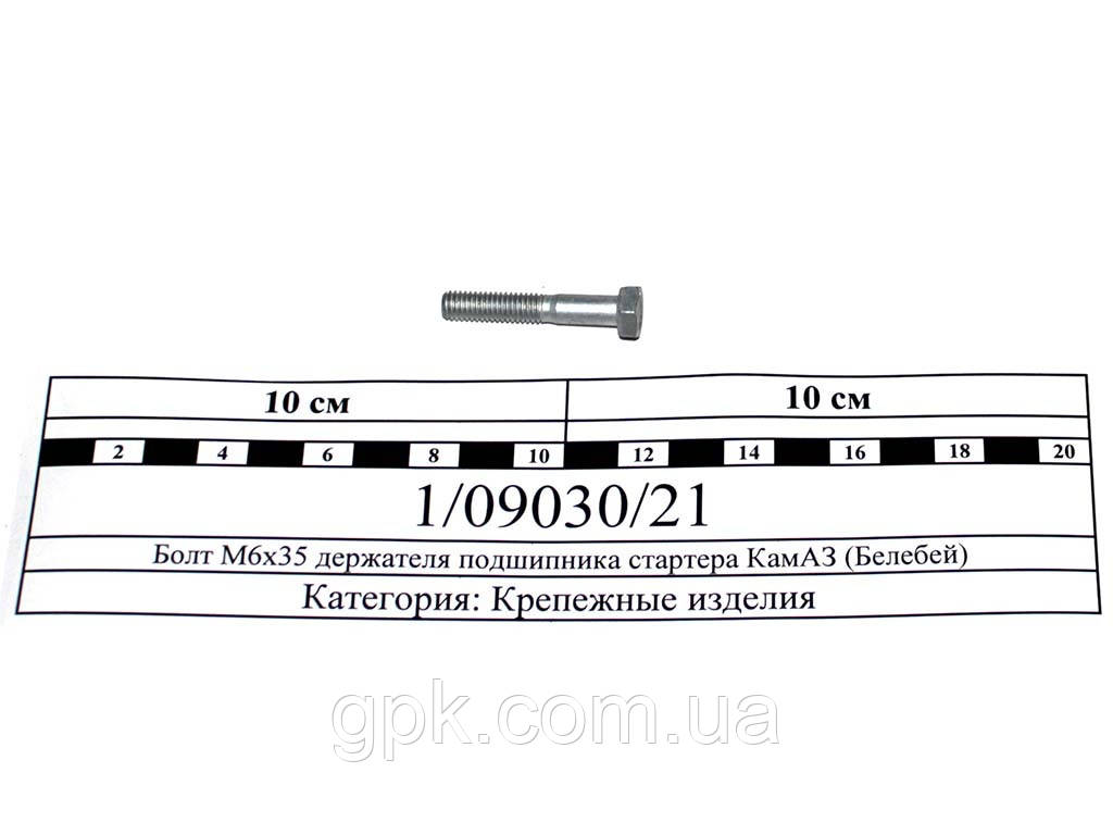 Болт М6х35 держателя подшипника стартера КамАЗ (Белебей) 1/09030/21 - фото 1 - id-p1421158419