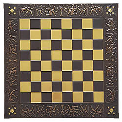 Дошка для шахів коричнева 46х46см. Marinakis Bros Греція 086-5006