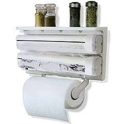 Кухонний диспенсер для паперових рушників, харчової плівки і фольги Triple Paper Dispenser 149969