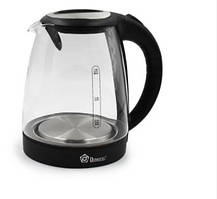 Електрочайник скло 1,8 л Domotec 8110 Чорний