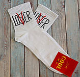 Шкарпетки високі з прикольним принтом Lover., фото 2