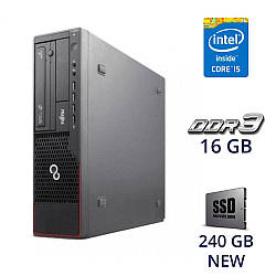 Системний блок Fujitsu Esprimo E710 SFF / Core i5-3470 4ядра п3.2-3.6GHz /16GB DDR3 /240 GB SSD NEW / DVD-RW