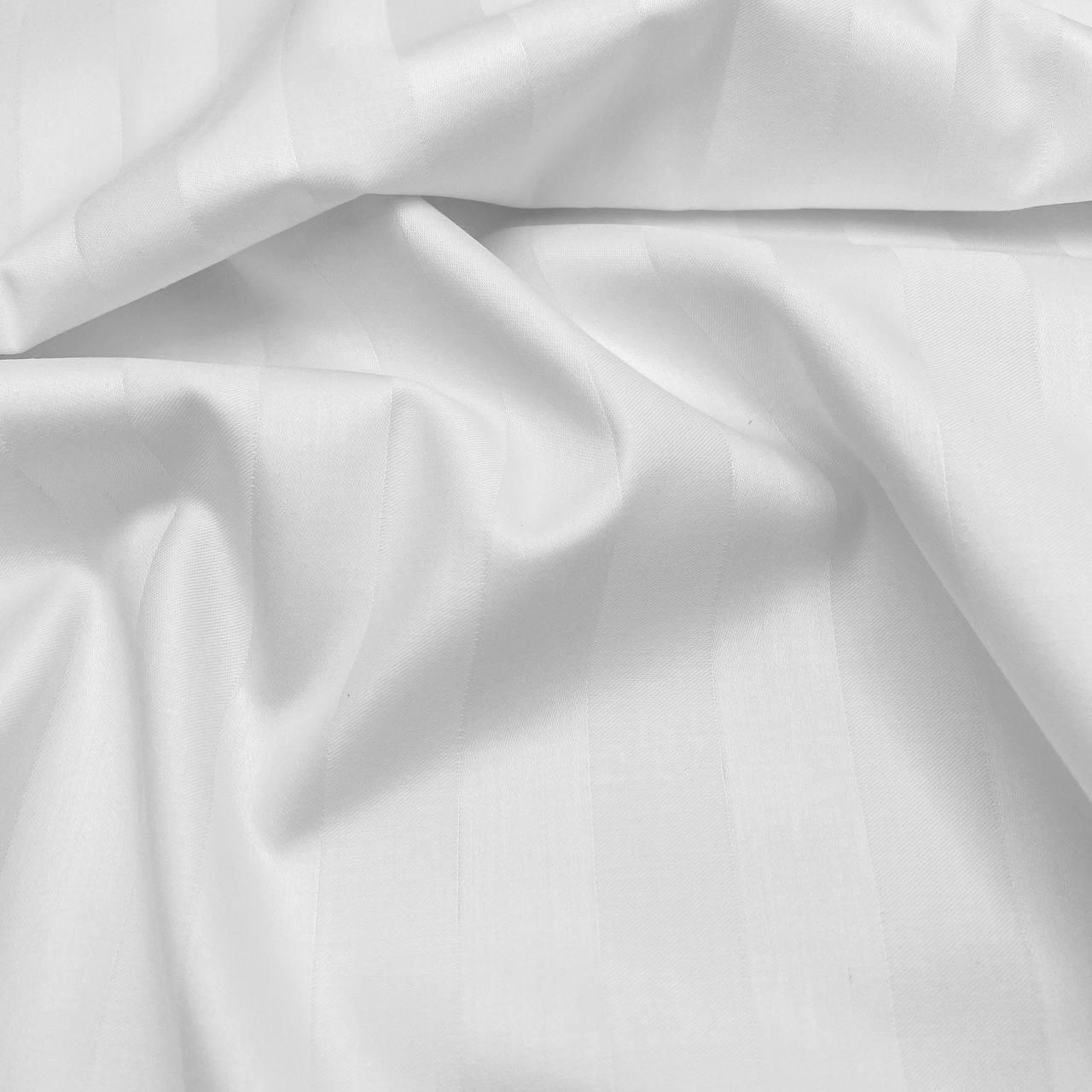 🧵Страйп сатин белый полоска 2см ширина 300см от производителя - 1548096703