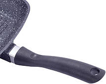 Сковорода-гриль Kamille Grill Pan 28х28см 7trav зі скляною кришкою, фото 6