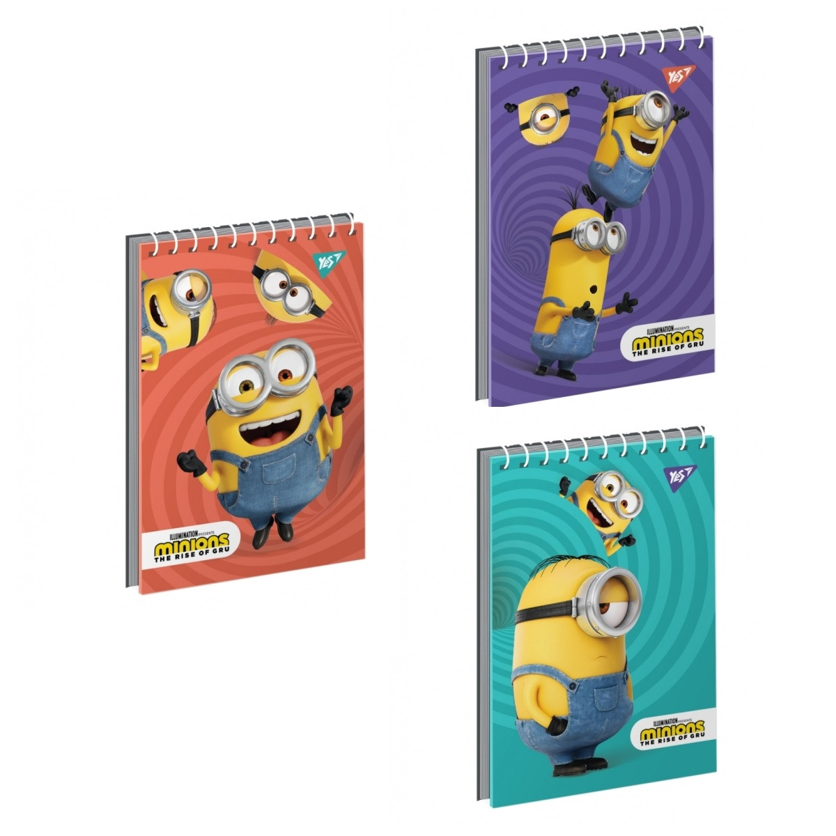Блокнот А7, верхня спіраль, 80 арк., "Minions" 681810, фото 1