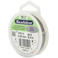 Тросик ювелірний Beadalon 7 струн, Bright, товщина 0.25 мм, 30 футів (9.2 м)