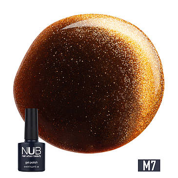 Гель-лак для нігтів NUB Gel Polish Mystery 8 мл, 07 Sunset, Магнітний, котяче око, фото 1