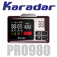 Антирадар сигнатурний Karadar PRO-980 Signature 2.4" дисплей GPS радар-детектор з голосовим сповіщенням